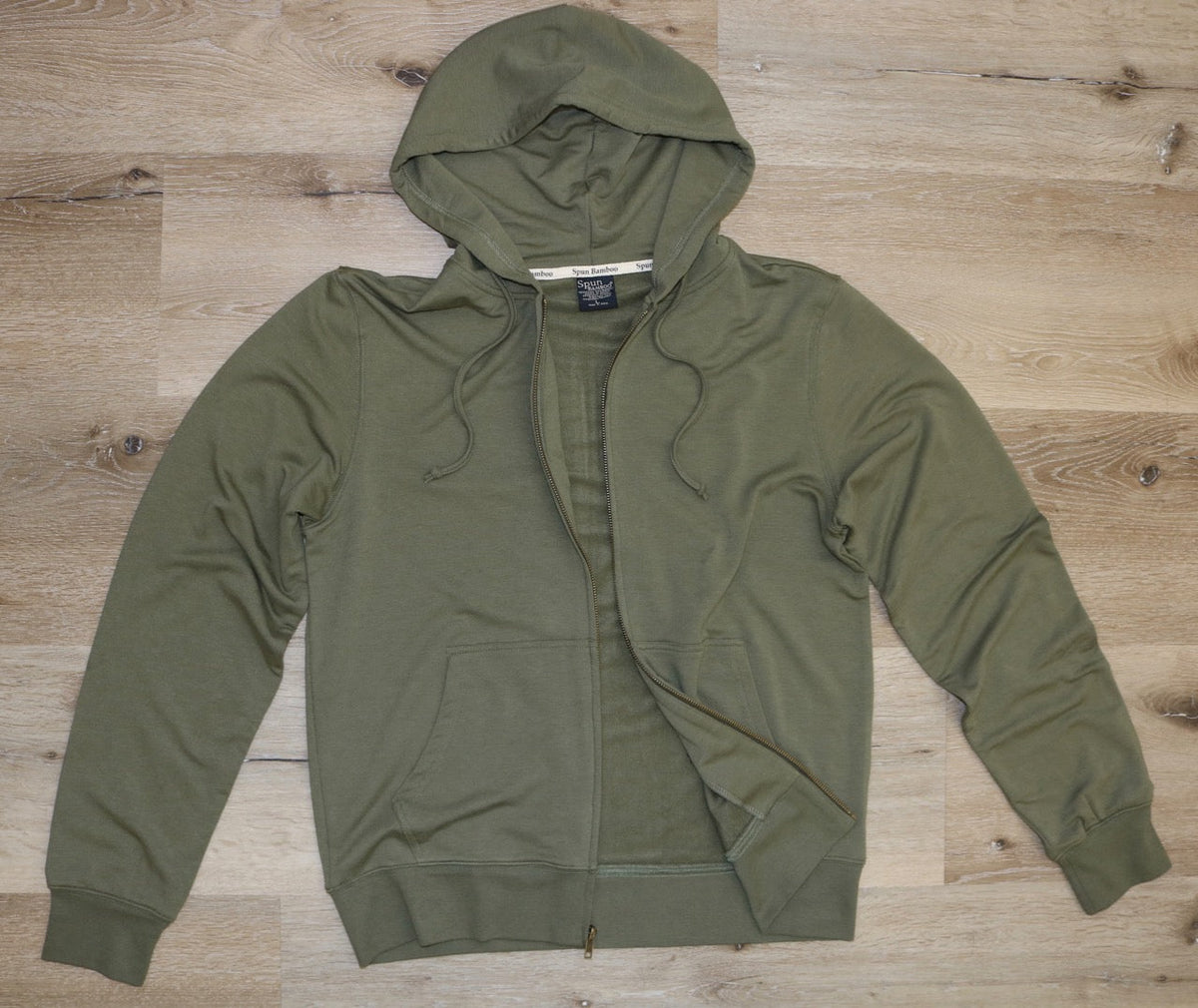 Men's full-zip bamboo hoodie – view 3
