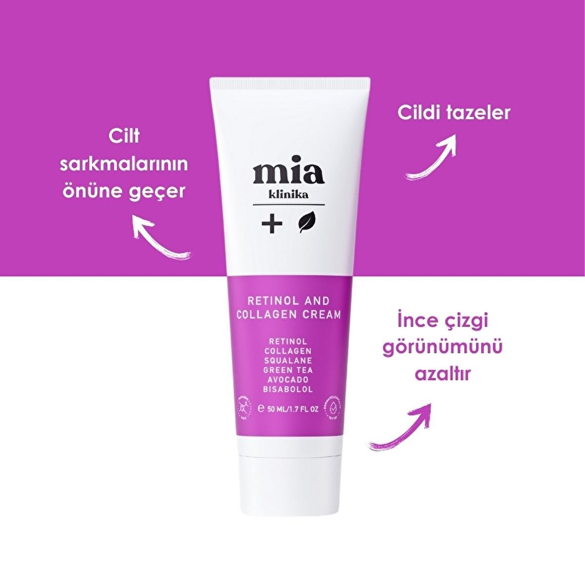Mia Klinika Anti-Aging Cream with Retinol and Collagen - Reduces Wrinkles, Improves Skin Elasticity - 1.69 fl ozMoisturizerTorqelo.com