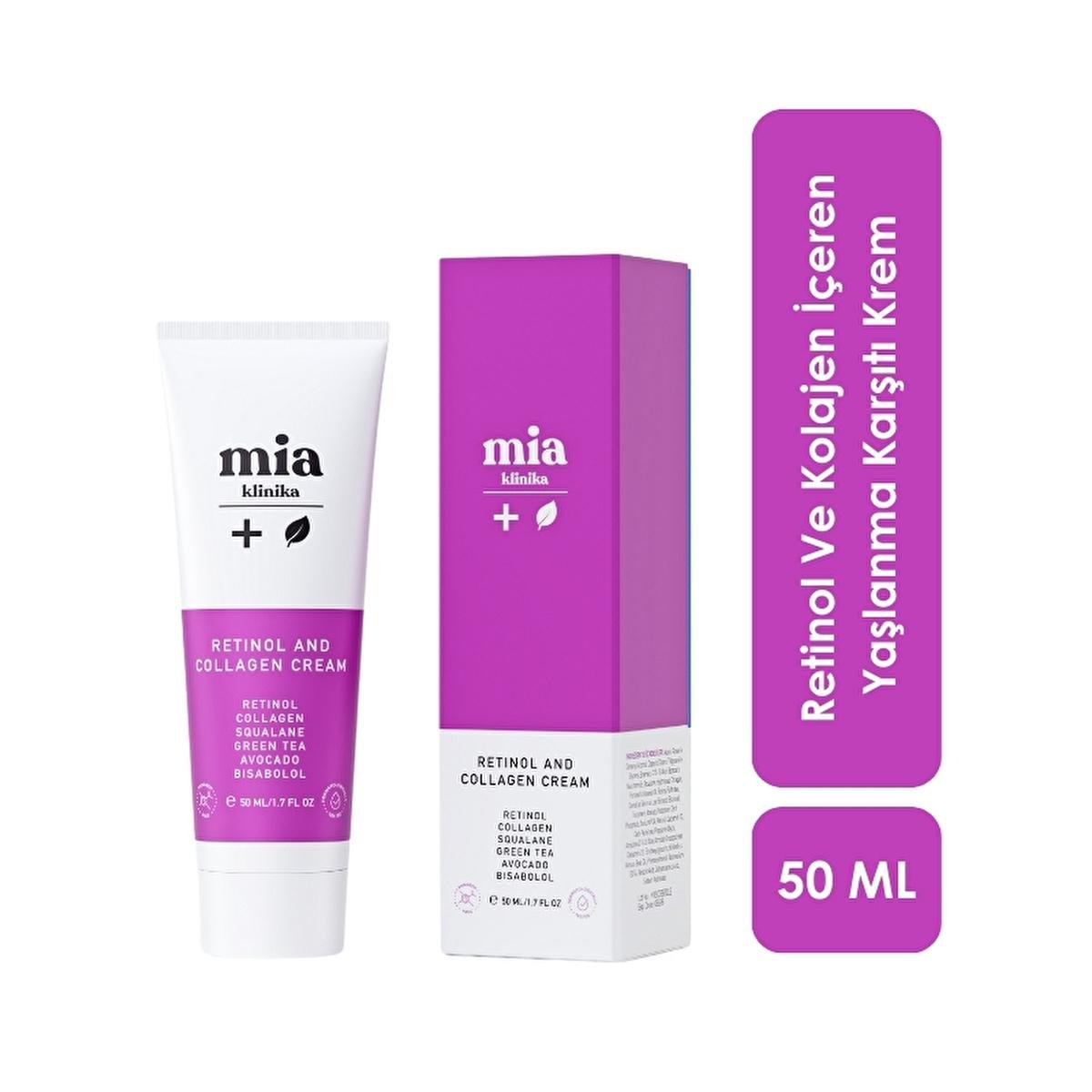 Mia Klinika Anti-Aging Cream with Retinol and Collagen - Reduces Wrinkles, Improves Skin Elasticity - 1.69 fl ozMoisturizerTorqelo.com