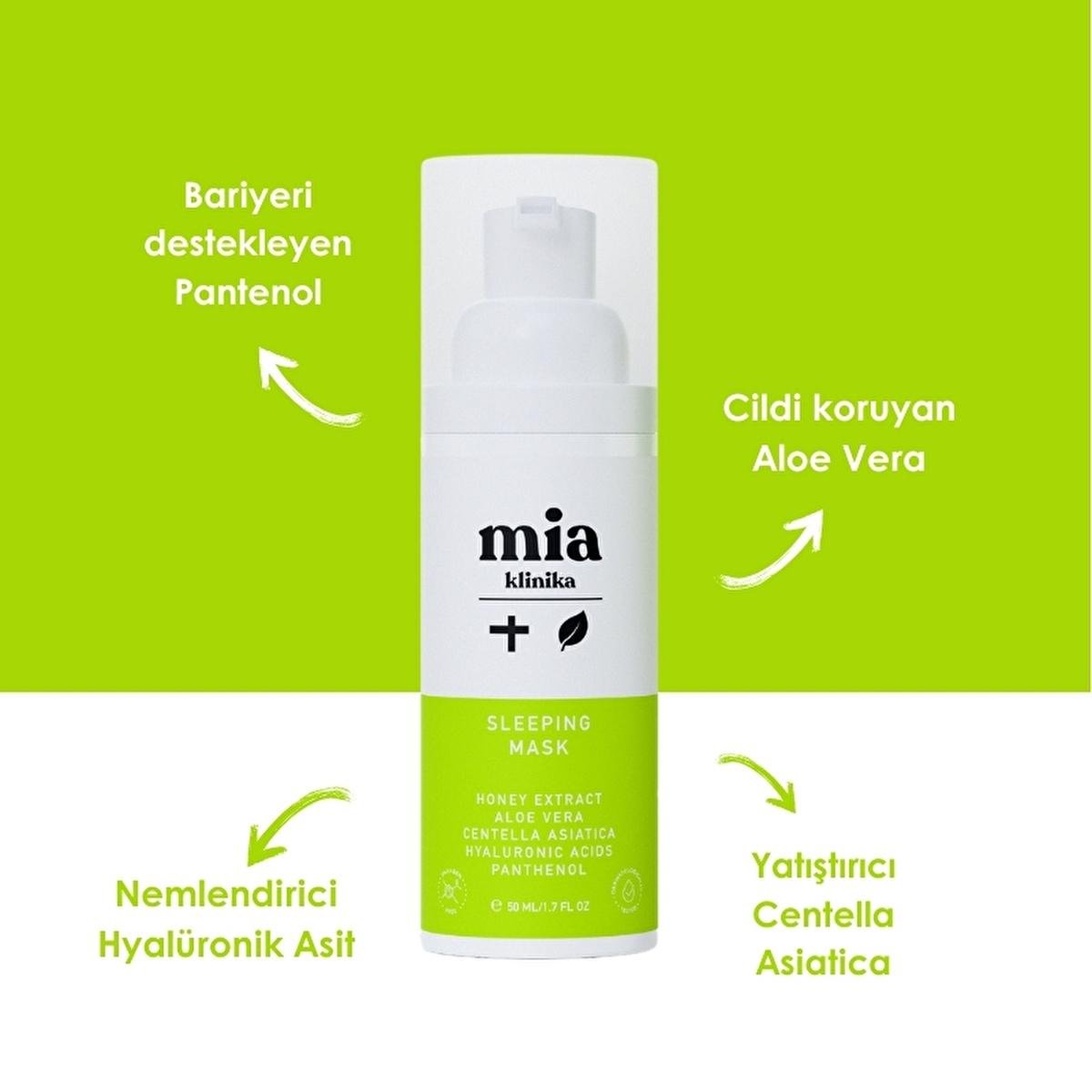 Mia Klinika Panthenol Face Moisturizing Mask - Hydrating Anti-Aging Night Mask with PanthenolFace MaskTorqelo.com
