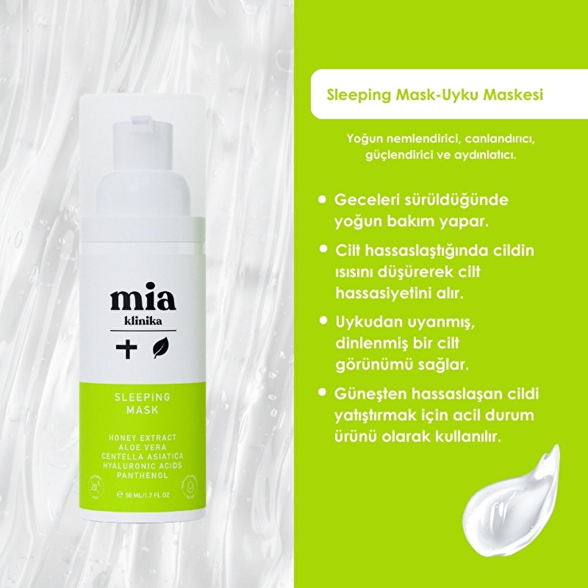 Mia Klinika Panthenol Face Moisturizing Mask - Hydrating Anti-Aging Night Mask with PanthenolFace MaskTorqelo.com