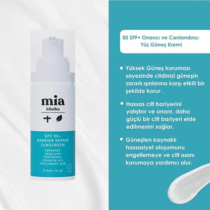 Mia Klinika SPF 50+ Barrier Support Sunscreen 50 mlSPFTorqelo.com