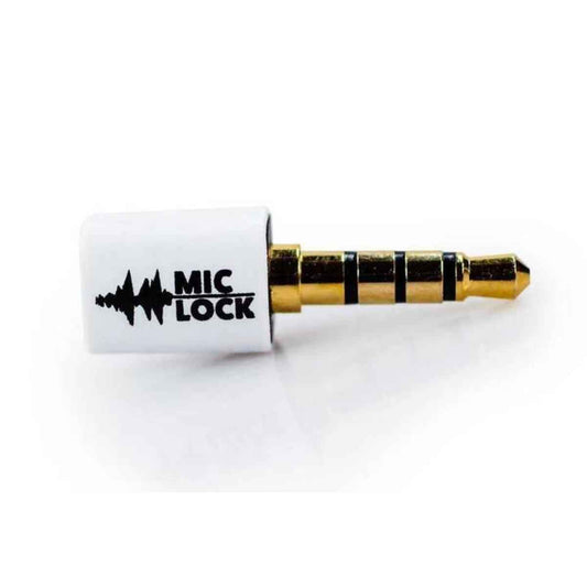Mic-Lock 3.5mm Mini Single Ended Microphone Blocker WhiteTorqelo.com