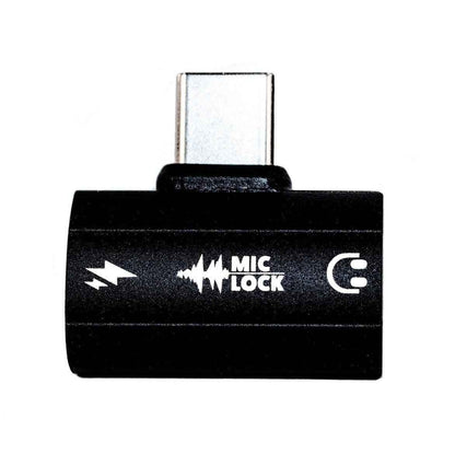 Mic-Lock USB-C Microphone Blocker HiFi SoundPass & Secure Charger BlackTorqelo.com