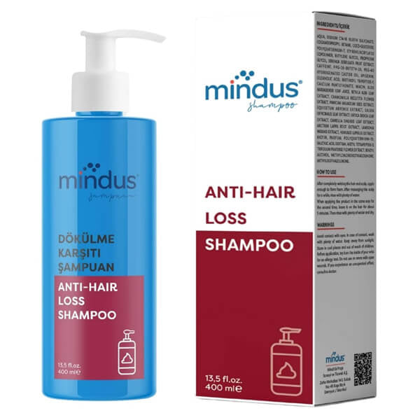 Mindus Anti-Hair Loss Shampoo for Stronger Hair 400 ml by Beauty Care Bag