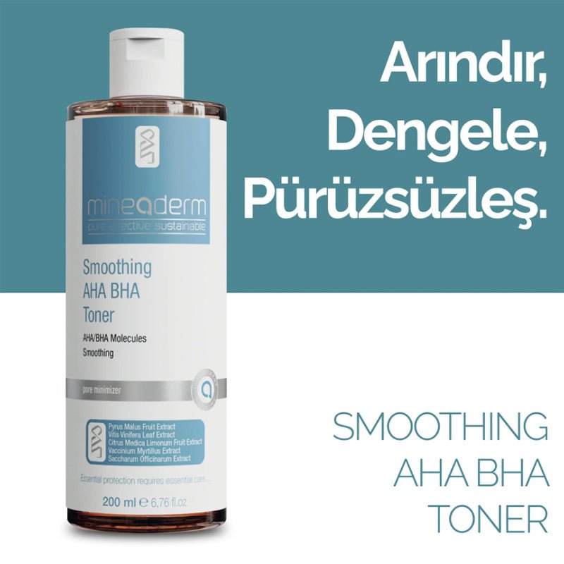 Mineaderm Smoothing AHA BHA Toner for Clear Skin 200 mlSkincareTorqelo.com
