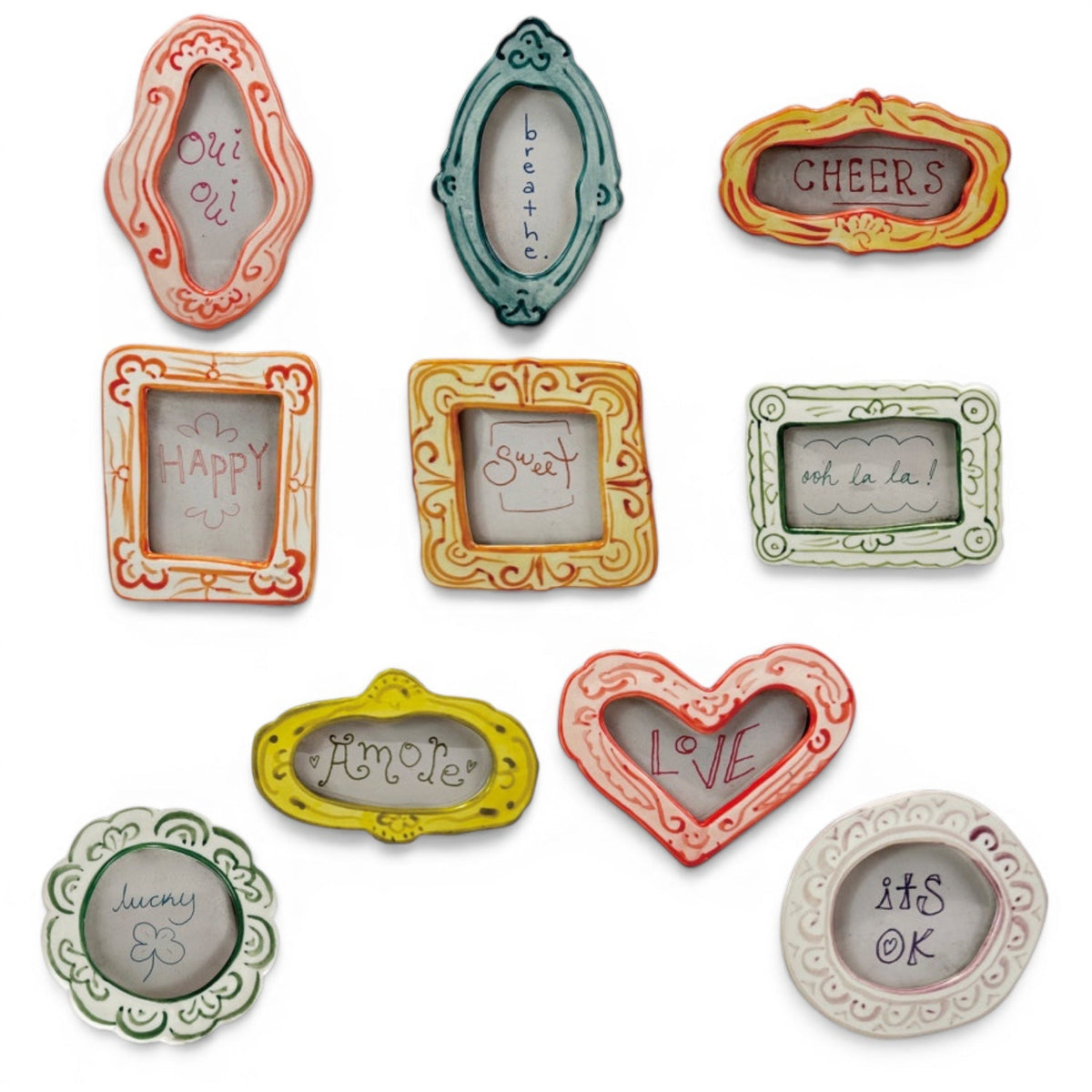 Mini Photo Frame Magnet with Saying by Rust & Cinder