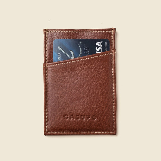 Minimalist Wallet with RFID Protection - ChocolateSlim Card HolderTorqelo.com