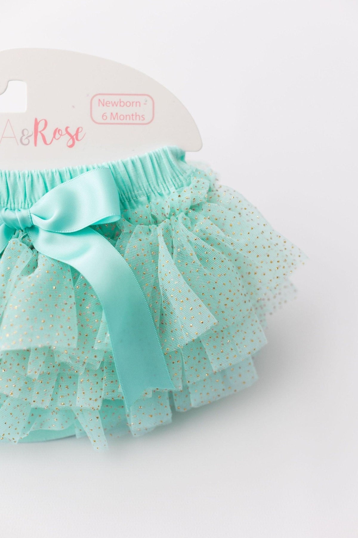 Mint & Gold Glitter Ruffle Tutu BloomerTutu BloomerTorqelo.com