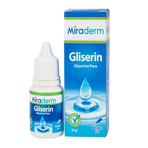 Miraderm Glycerin Dropper for Skin Hydration 35 ml by Beauty Care Bag
