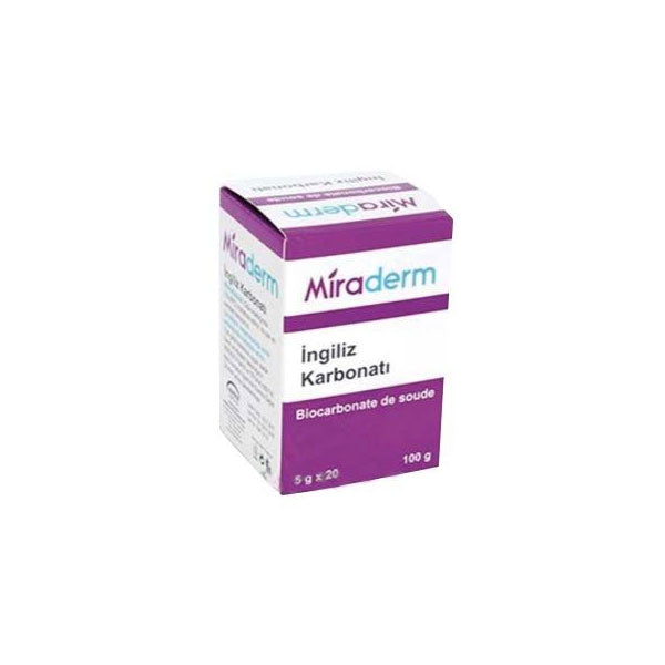 Miraderm British Baking Soda for Daily Use 20 x 5g by Beauty Care Bag
