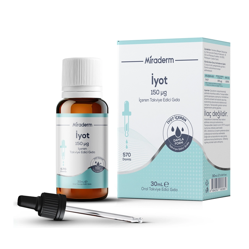 Miraderm Iodine Liquid Dietary Supplement 30 ml by Beauty Care Bag