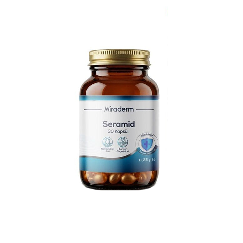 Miraderm Ceramide Dietary Supplement for Skin Hydration 30 Capsules by Beauty Care Bag