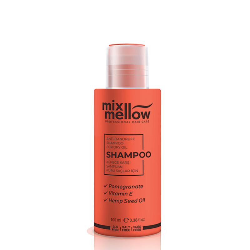 Mix Mellow Anti-Dandruff Care Shampoo for Dry Hair 100 ml by Beauty Care Bag