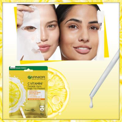 Garnier Vitamin C Brightening Sheet Face Mask for All Skin Types - Nourishing, Hydrating, and Brightening Skincare by Beauty Care Bag