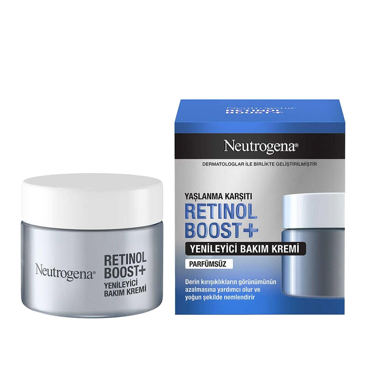 Neutrogena Anti-Aging Night Cream with Retinol Boost Formula - Stimulates Skin Renewal, Reduces Fine Lines & Wrinkles - 1.69 fl oz by Beauty Care Bag