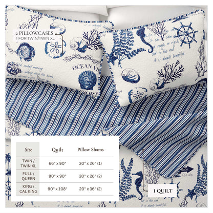Coastal Quilt - Catalina Collection by Great Bay Home