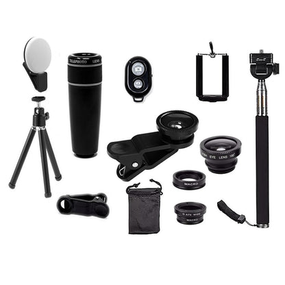 11 in 1 Smartphone Camera Lens Kit by Salmon Lucky