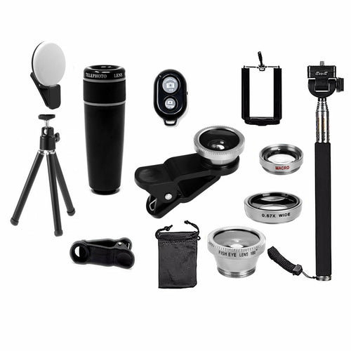 11 in 1 Smartphone Camera Lens Kit by Salmon Lucky