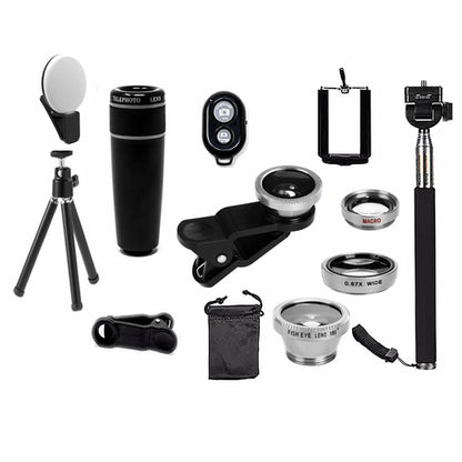 11 in 1 Smartphone Camera Lens Kit by Salmon Lucky