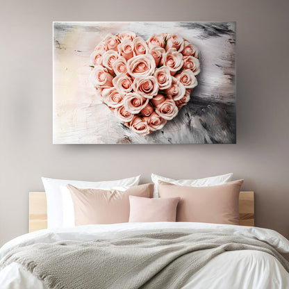 Floral Heart Wall Art II by Tailored Canvases