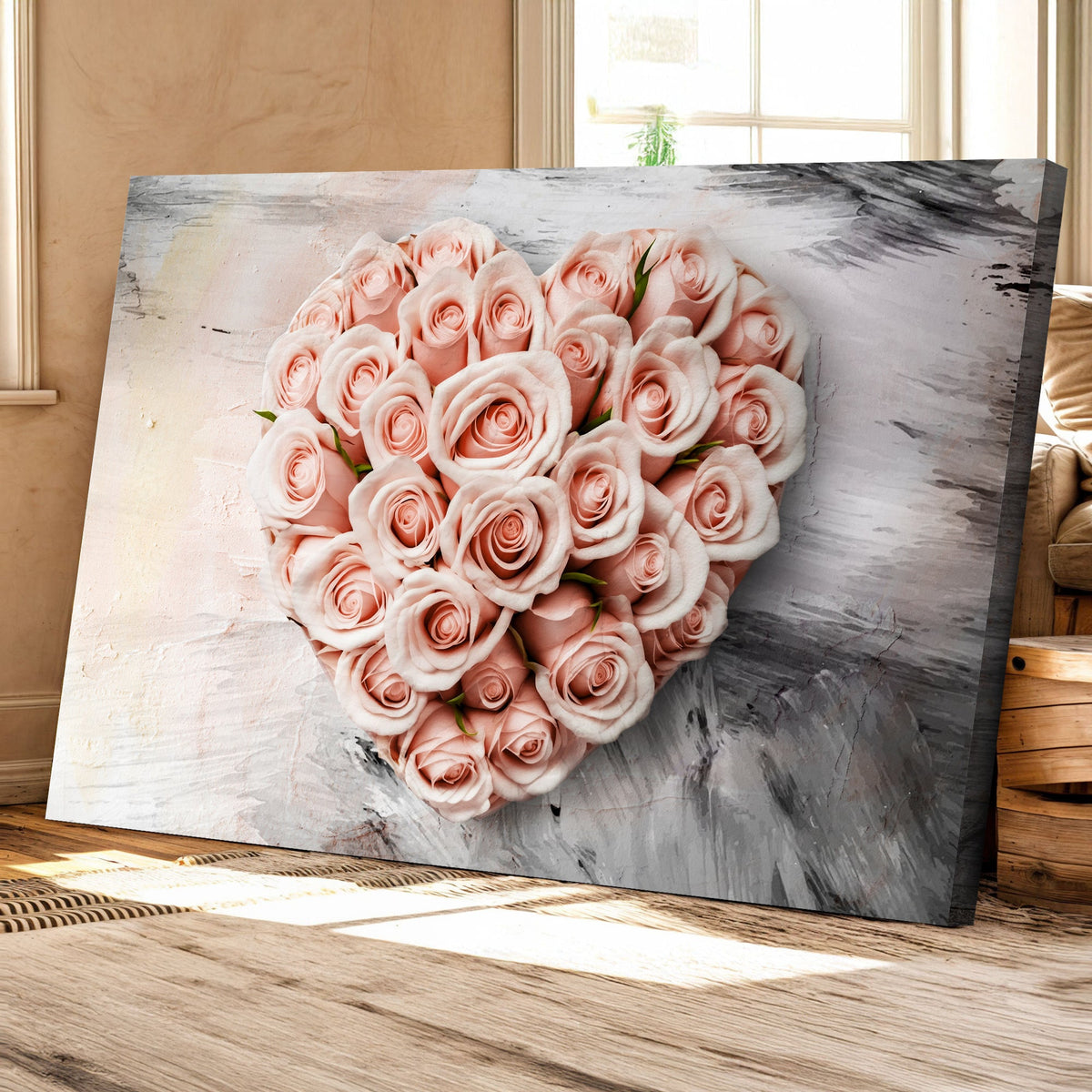 Floral Heart Wall Art II by Tailored Canvases