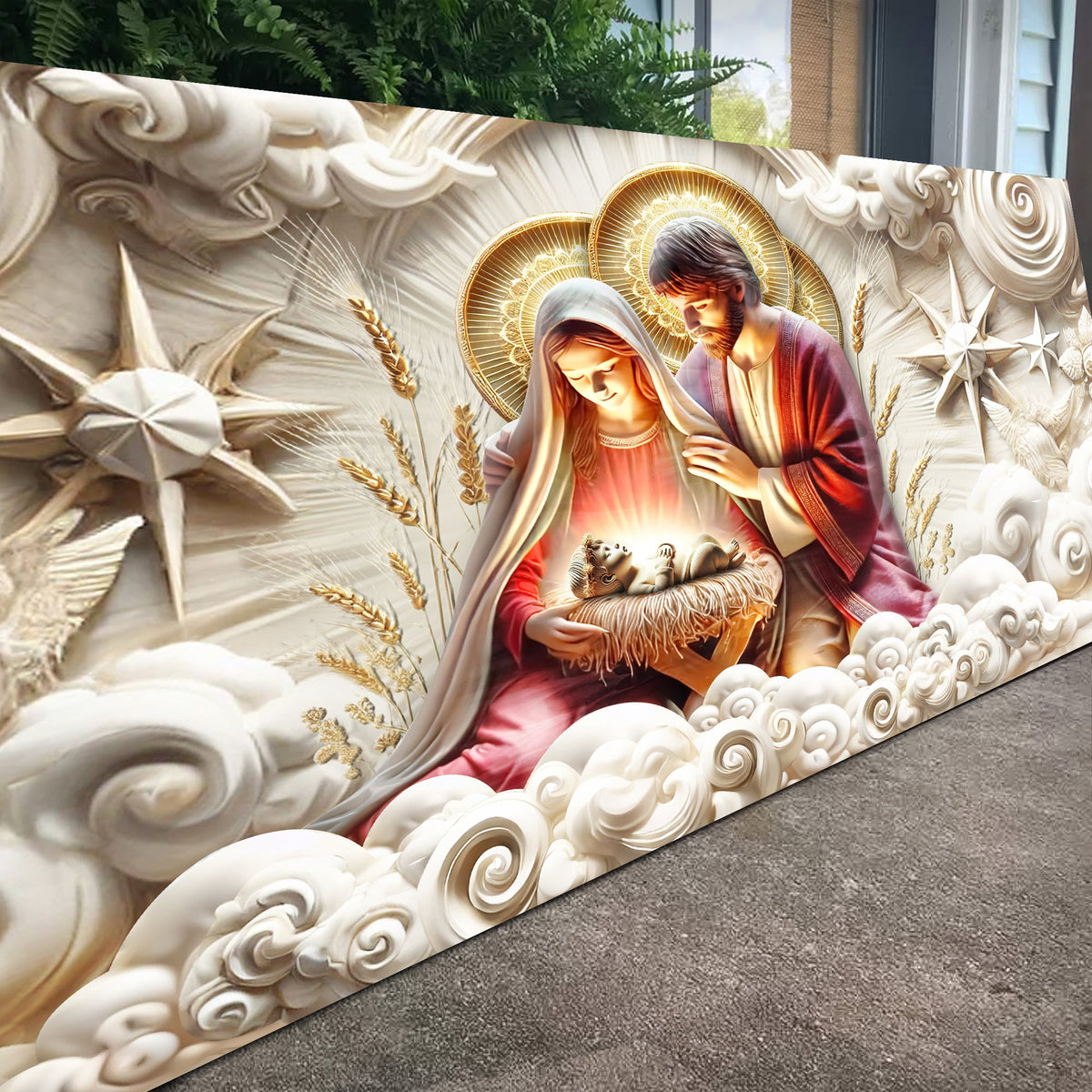 3D Faith Wall Art canvas by Tailored Canvases shown in a room setting, view 4