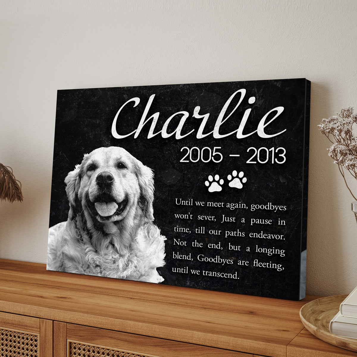 Pet Memorial Sign IV by Tailored Canvases