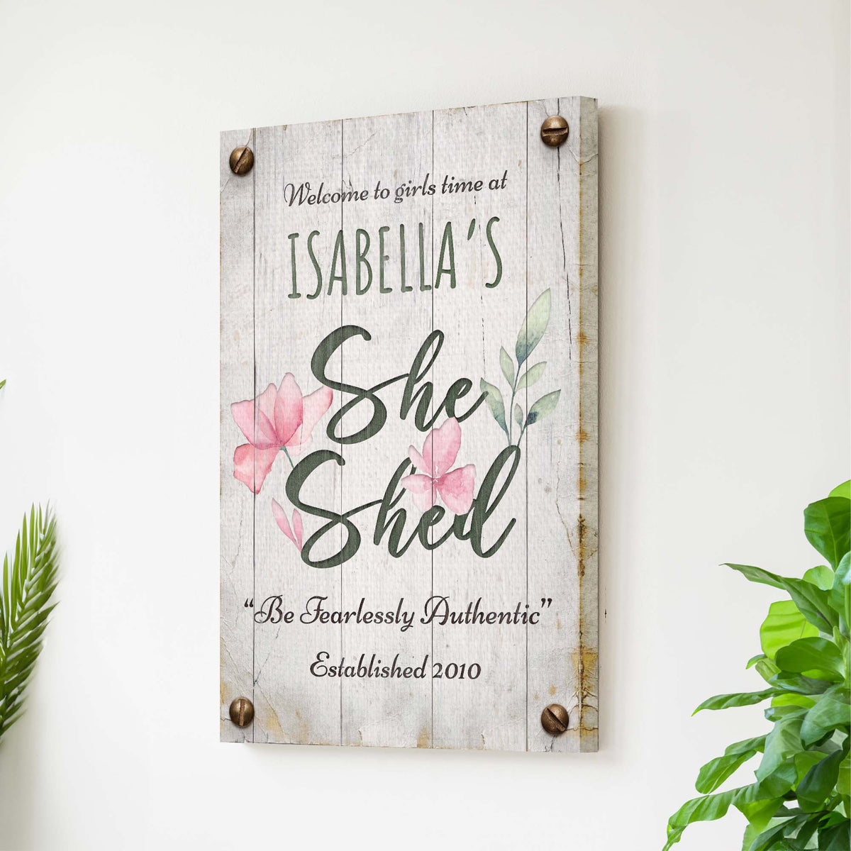 She Shed Sign IV by Tailored Canvases