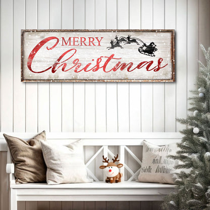 Vintage Merry Christmas Sign by Tailored Canvases