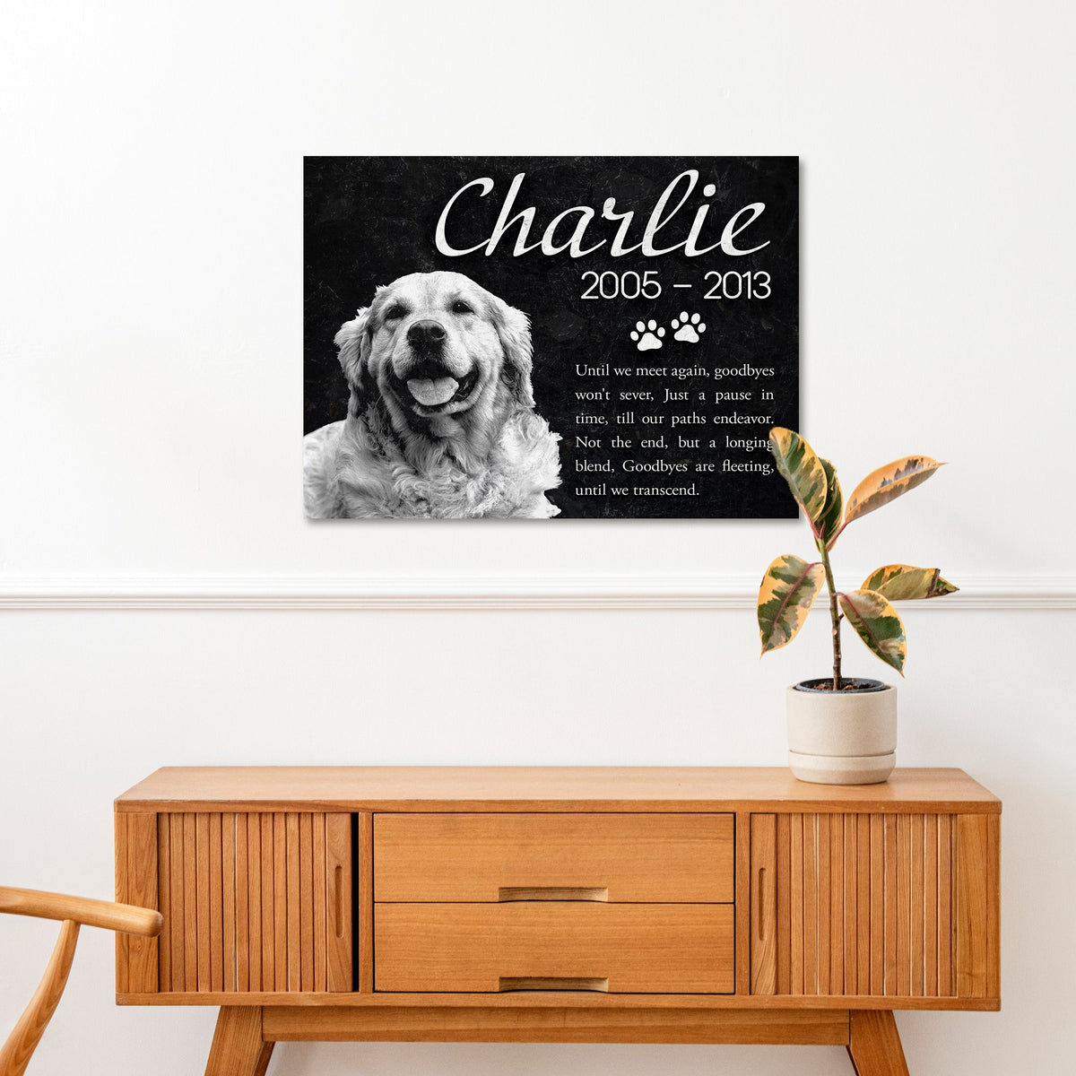 Pet Memorial Sign IV by Tailored Canvases