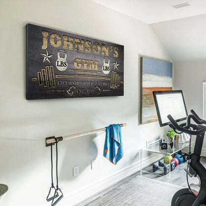 Gym Sign II by Tailored Canvases