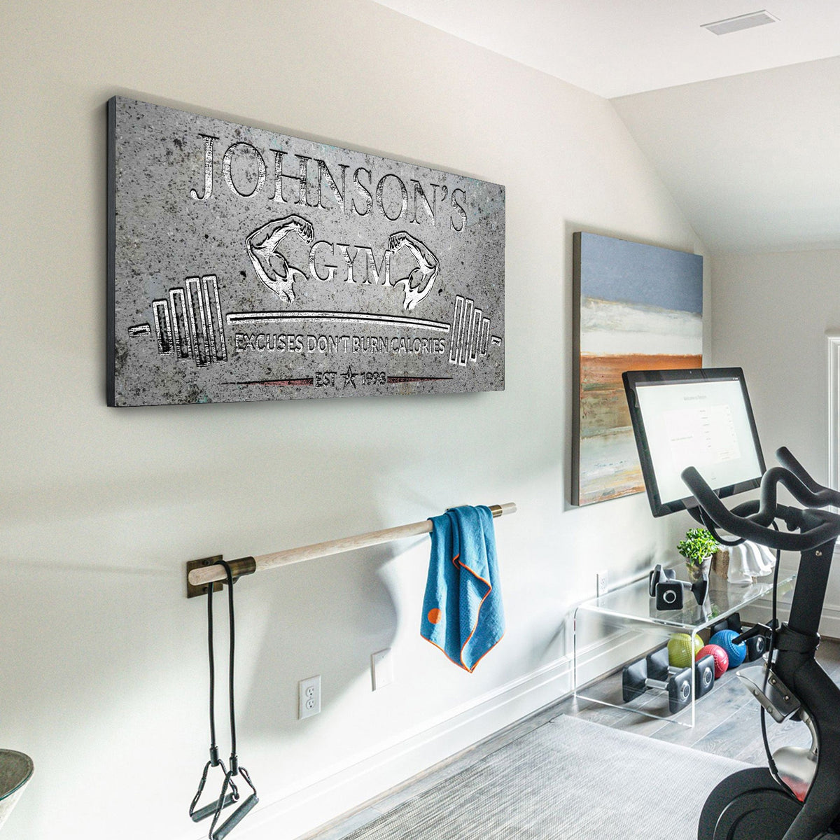 Gym Sign II by Tailored Canvases