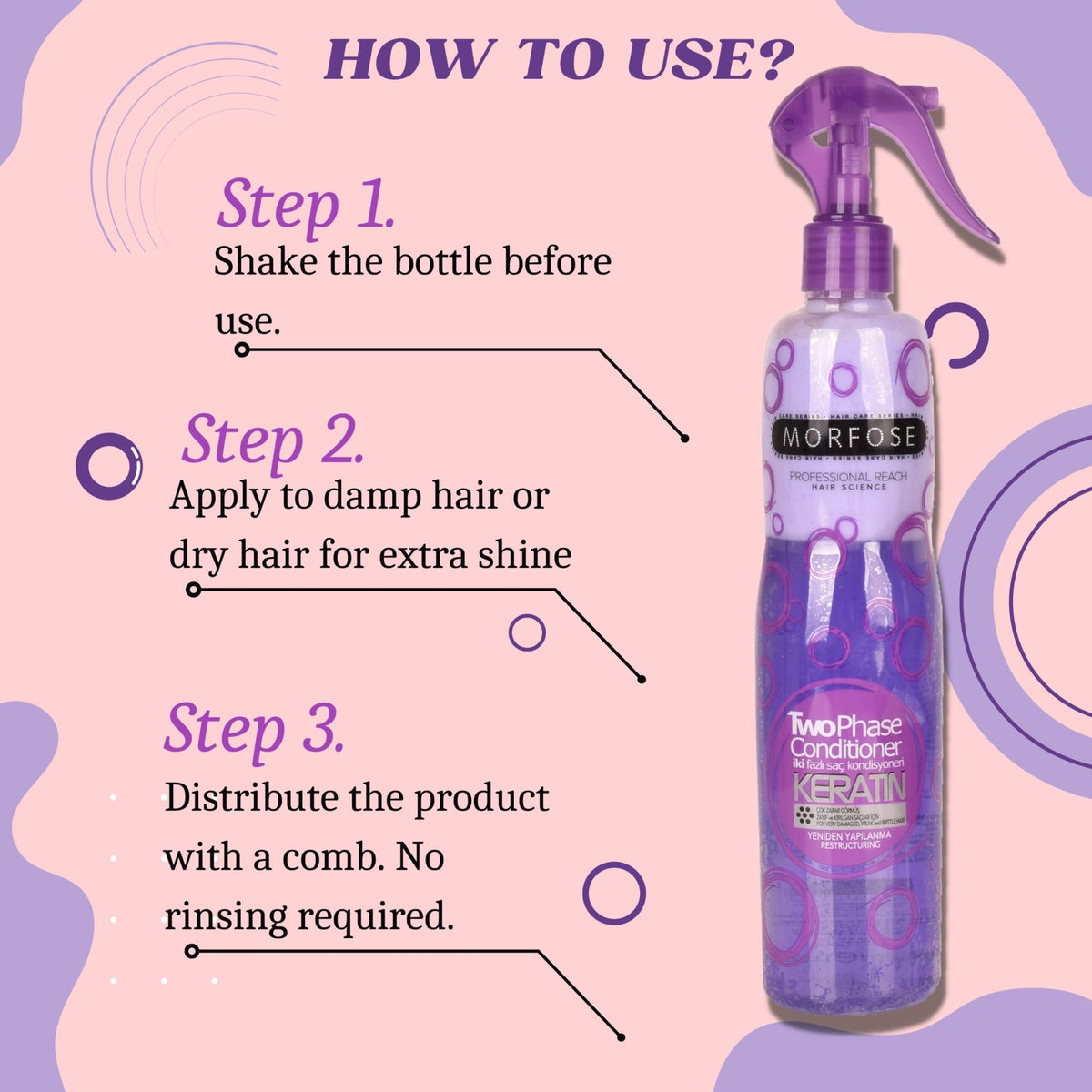 Morfose Two Phase Detangling Spray 400ml - Smooth & Nourish | Hair CareHair CareTorqelo.com