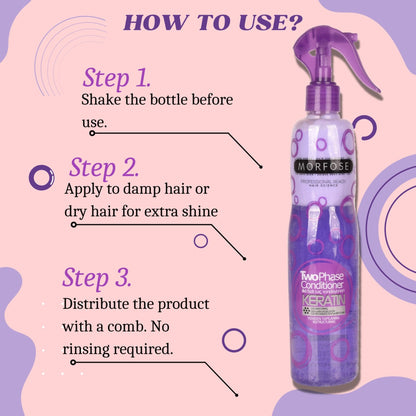 Morfose Two Phase Detangling Spray 400ml - Smooth & Nourish | Hair CareHair CareTorqelo.com