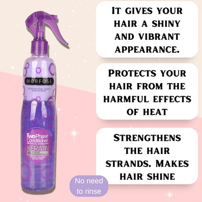 Morfose Two Phase Detangling Spray 400ml - Smooth & Nourish | Hair CareHair CareTorqelo.com