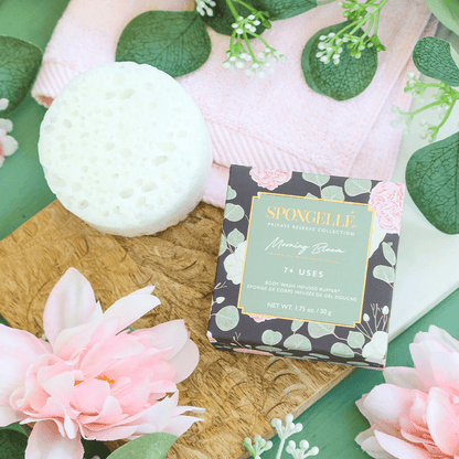 Morning Bloom | SpongetteBody Wash Infused BufferTorqelo.com