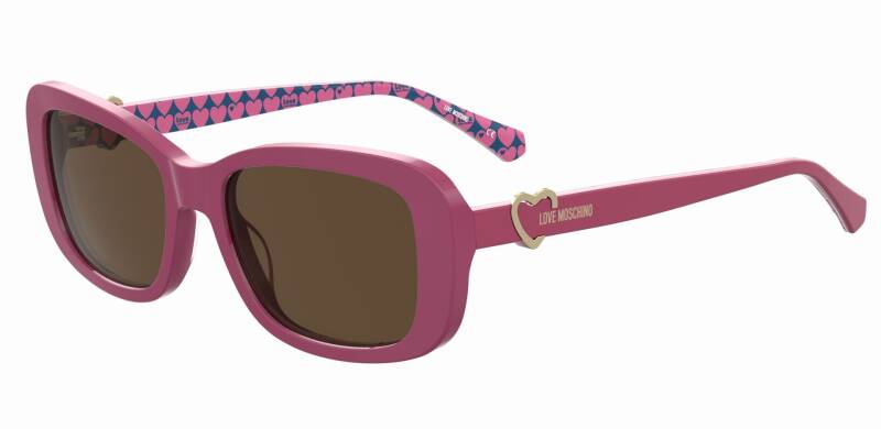 Moschino Love Brown Square Women's Sunglasses 1 Unit by Beauty Care Bag
