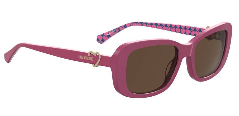 Moschino Love Brown Square Women's Sunglasses 1 Unit by Beauty Care Bag