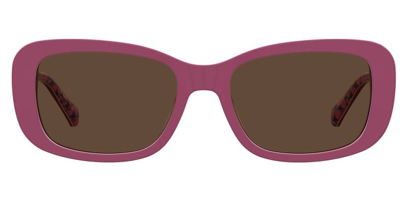 Moschino Love Brown Square Women's Sunglasses 1 Unit by Beauty Care Bag