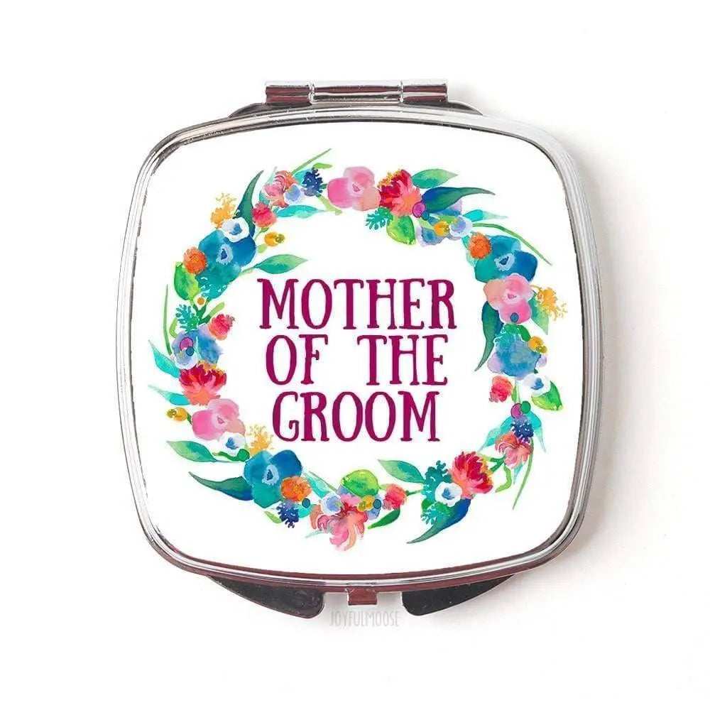 Mother of the Groom Compact Mirror - Wedding Party Accessories by Joyful Moose