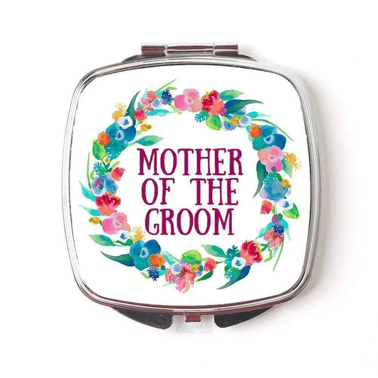 Mother of the Groom Compact Mirror - Wedding Party Accessories by Joyful Moose