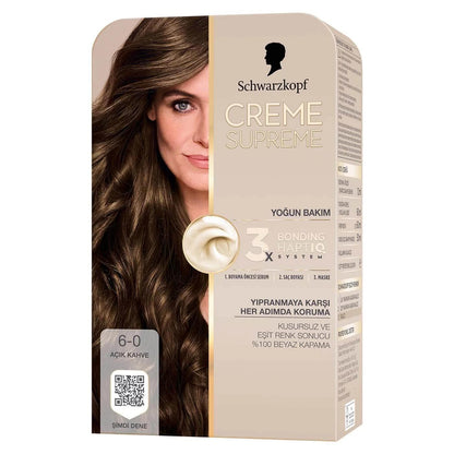 Creme Supreme Permanent Hair Color in 60 Light Brown 1 pc by Beauty Care Bag