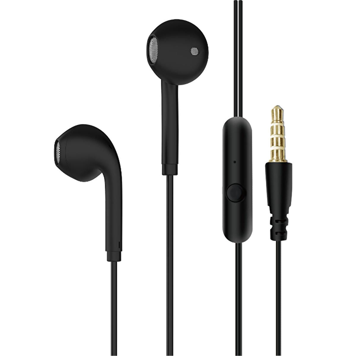 S-link Wired In-Ear Headphones with Microphone: Mobile Phone Compatible, Stereo Sound, Budget-Friendly Earphones Headset by Beauty Care Bag