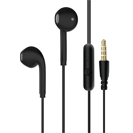 S-link Wired In-Ear Headphones with Microphone: Mobile Phone Compatible, Stereo Sound, Budget-Friendly Earphones Headset by Beauty Care Bag