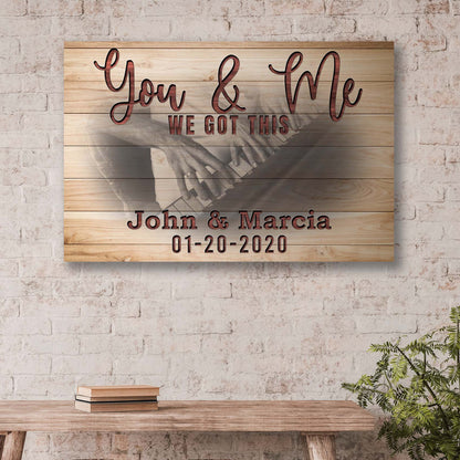 You and Me We Got This Couple Piano Sign by Tailored Canvases