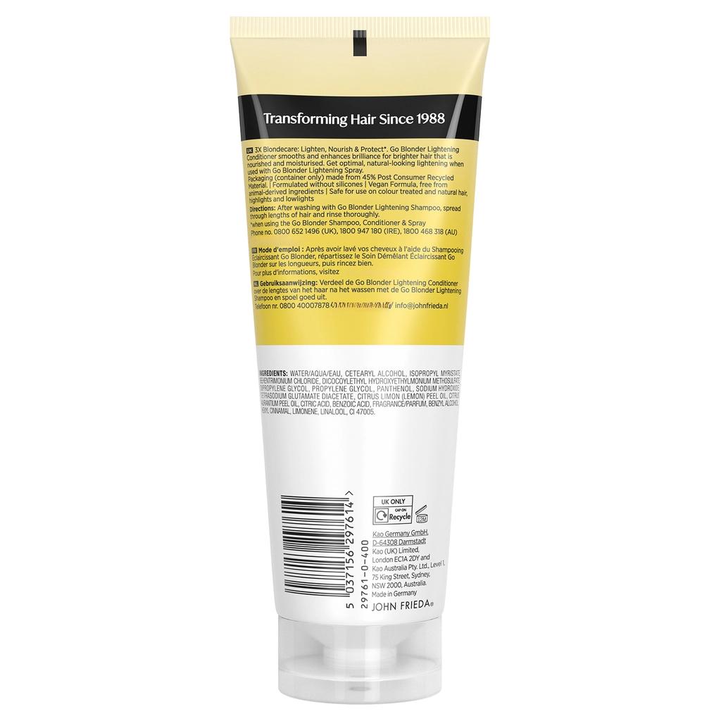 John Frieda Go Blonder Lightening Conditioner 250 ml by Beauty Care Bag
