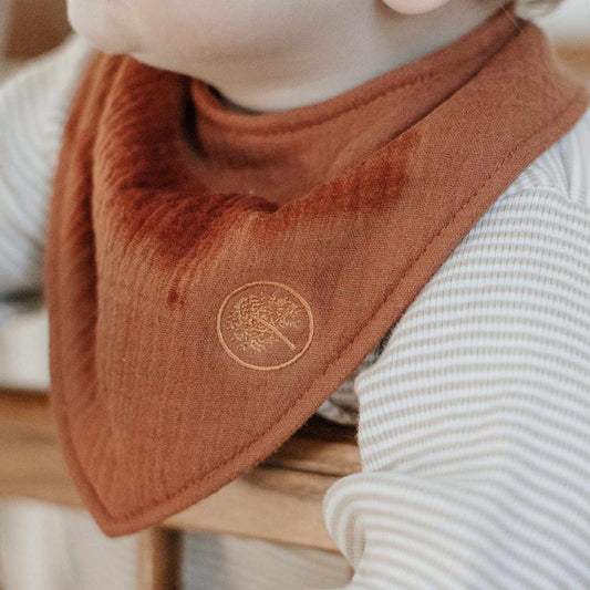 Rose Muslin Bandana Bibs Set (4-Pack) by Parker Baby Co.