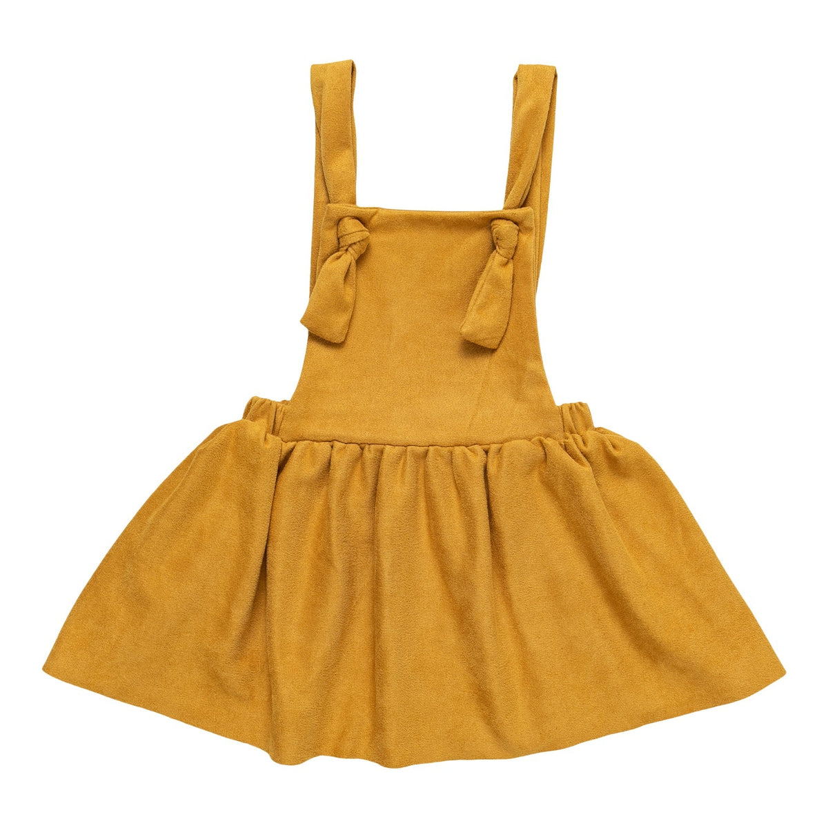Mustard Faux Suede PinaforePinaforeTorqelo.com