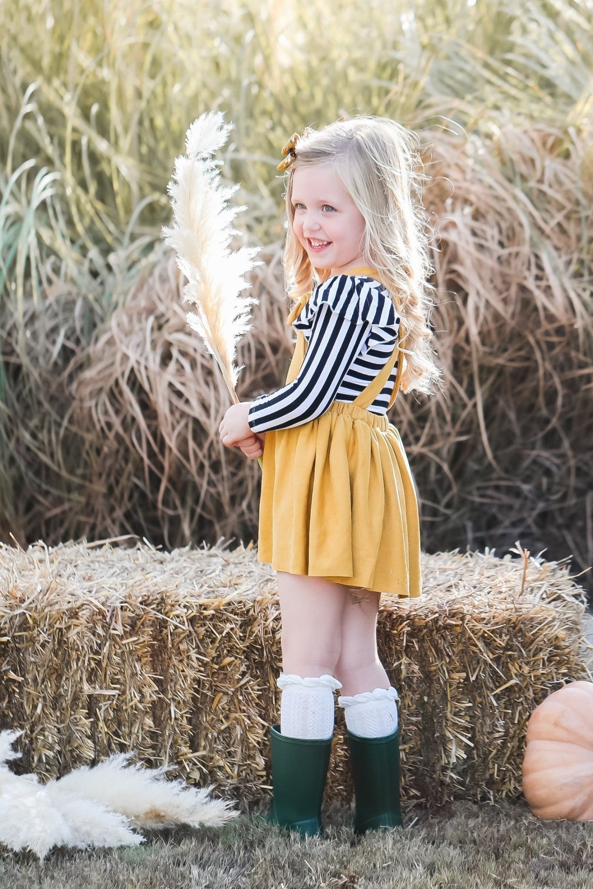 Mustard Faux Suede PinaforePinaforeTorqelo.com